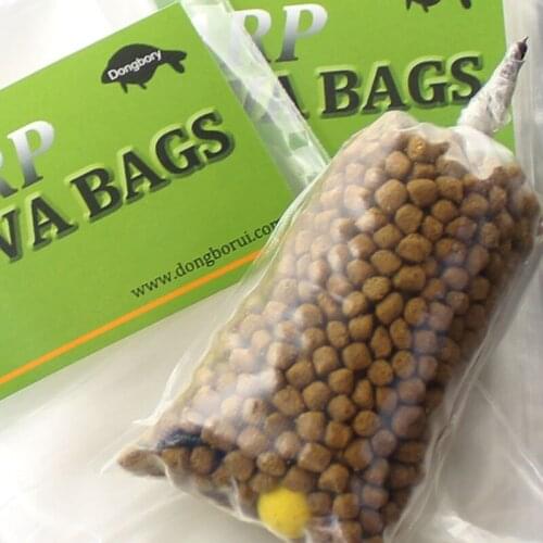 2 Bags Slow Melting PVA Bags Method Feeder Carp Fishing Bait Accessories Carp Hair Rigs Pop Up Boilies PVA Mesh For Carp Tackle