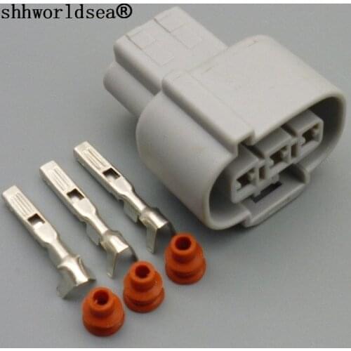 Shhworldsea 3 Pin Waterproof Automotive Camshaft Speed Sensor Connector Common rail 2.2mm waterproof female connnector plug