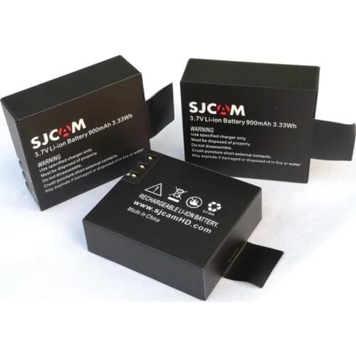 3Pcs SJCAM SJ4000 battery SJ5000 SJ5000X SJ6000 SJ8000 SJ7000 SJ9000 M10 Action camera batteries fit EKEN 4K H8 H9 explorer