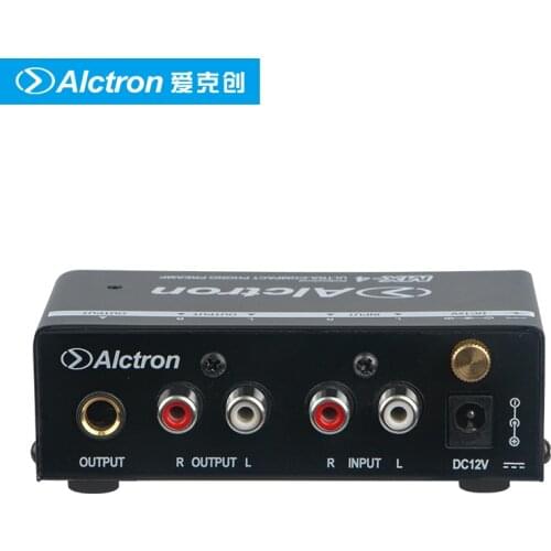 Alctron MX-4 mini preamplifier Ultra-Compact Old-fashioned Phono Preamplifier, transistor amplification, noise reduction circuit