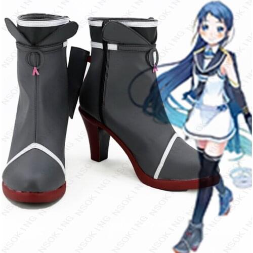 Anime Kantai Collection Samidare Cosplay boots Anime Shoes