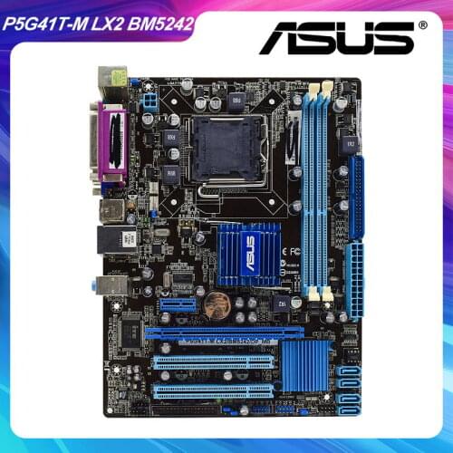 P5G41T-M LX2/BM5242/DP_MB For ASUS LGA 775 Intel G41 Original Used Motherboard DDR3 RAM Memory USB2.0 PCI-E X16 Slot Motherboard