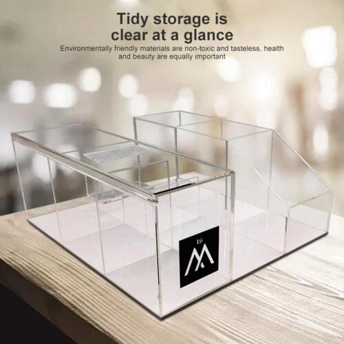 Large Capacity Empty Acrylic Storage Box Eyelash Grafting Beauty Makeup Tool Brush Kit Holder Display Storage Box Shelf Holder