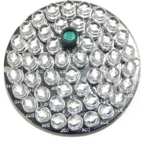 CCTV Accessories infrared light 48 Grain IR LED board for Surveillance cameras night vision diameter 53mm