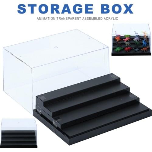 1pc 25*17*14.9cm Large Acrylic Display Case Dustproof Clear Box Cabinet for Action Figure Collectibles Model Doll Scale
