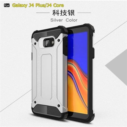 Case For Samsung Galaxy J4 Core Cover Anti-knock Soft Silicone + Hard Plastic Back Case For Samsung Galaxy J4 Plus Funda J4 Plus