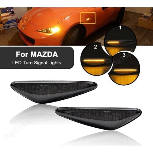 Dynamic Amber LED Side Marker Light For Mazda MX-5 2016- For Mazda 6 Atenza 2008-2012 For Mazda 5 Premacy 2010-2013 RX-8 09-12