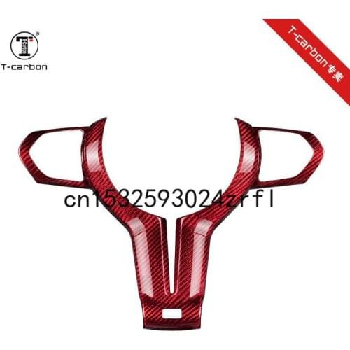For BMW M 1 2 3 4 5 Series X1 X2 X5 328M M3 M6 Refitting Steering Wheel Carbon Fiber Interior Steering Wheel Sticker