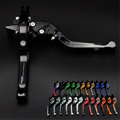 For Ducati STREETFIGHTER 848 2012 2013 2014 2015 Red&Titanium Folding Extendable CNC Motorcycle Brake Clutch Levers
