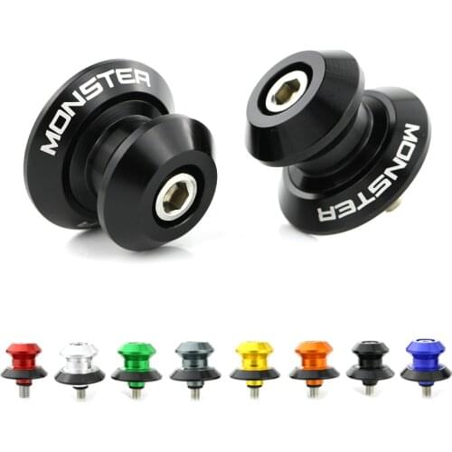 For Ducati MONSTER 821 2014 2015 2016 2017 Swing Arm Sliders Spools Stand Bobbins CNC Aluminum Alloy