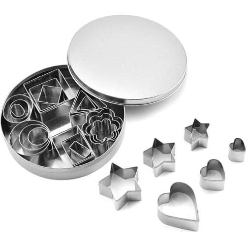 DIY Cookie Cutters Moulds Aluminum Alloy Fondant Biscuit Pastry Cutter Mold Cake Cookies Christmas Decorating Tools Cookies Mold