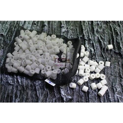 250G Small Size Aquarium Fish Tank Ceramic Ring Filtering Material Filter Media Aquarium Media Accessory With Net Bag