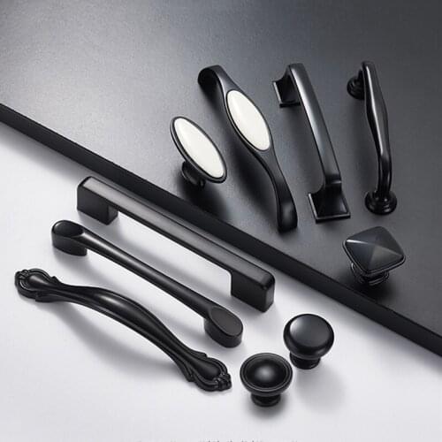 Classic Zinc Alloy Door Knob Wardrobe Drawer Pulls Cupboard Handle Indoor Furniture Handles Home Renovation Hardware Accessories