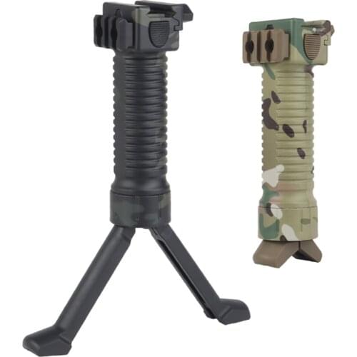 Elastic Bipod EX-31 Paintball Airsoft Bracket Submachine 20mm Rail Adapter Swing Head Mount Rifle Rack Assist Hunting Tactical G