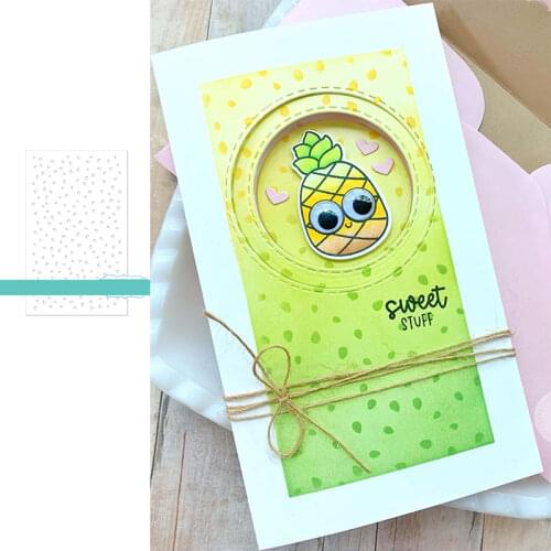 2021 New Hot Sale WONKY DOTS Stencil Scrapbook Diary Decoration Stencil Embossing Template DIY Greeting Card Albums Gift