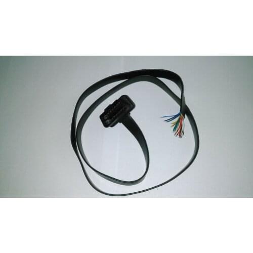 Wholesale Kinds Car Connectors OBD-II OBD2 16Pin Male Plug Socket cable Fly Lead OBD 2 16 PIN Plug Wire Open End 50pcs