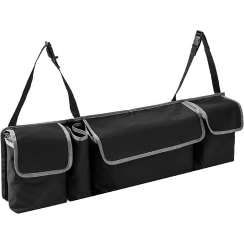 Car Rear Seat Back Organizer with Wide Scope of Application Simplicity 4 Pockets Trunk Storage Bag Interior Accessories