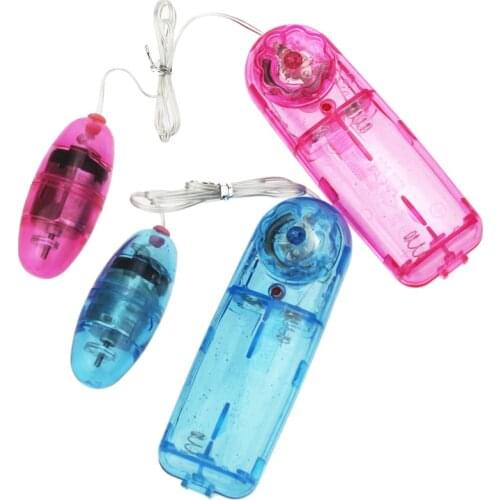 Candiway Portable Transparent Wired Control Jumping Egg G spot Clitoral Stimulation Masturbate Vibrator Sex Toys For Women 1PC