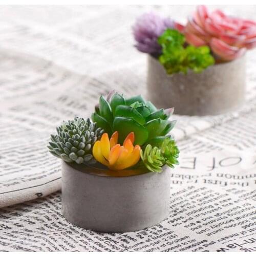 6 Holes Silicone Concrete Mold for Succulent Plants Pot Handmade Craft Clay Cement Planter Mould