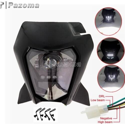 LED Motorcycle Headlight Headlamp For KEM Headlgith XC/XC-W/XC-F/XCF-W EXC/ECX-F SX/SX-F Motocross Supermoto Enduro Headlight