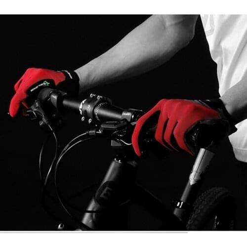 ROCKBROS Cycling Gloves Long-finger Sensitive Full-finger With Touch Screen Sports Shockproof MTB Mountain Road Bike Gloves