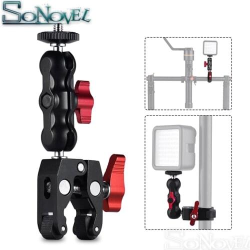 High Quality Magic Arm Mount Adapter and Magic Friction Arm Super Crab Clamp Articulating Pliers Clip for Monitor LED Lights