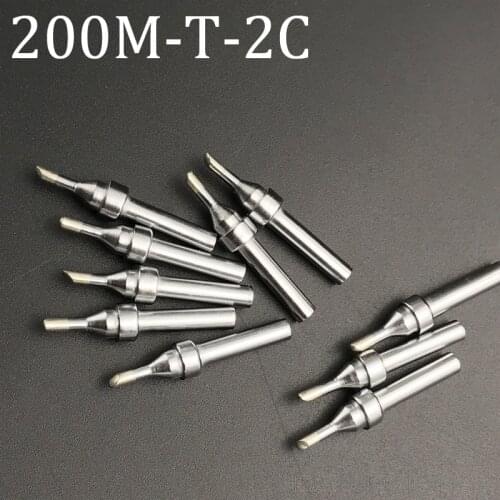Top quality 200M-T-2C for QUICK 203H 204H 205H Welding tips Soldering Iron Solder Tip 200M Series High Frequency Solder iorn