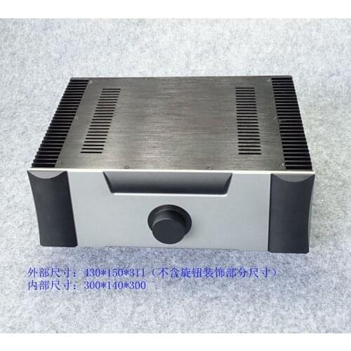WF4315E Full Aluminum Enclosure Class A Amplifier Chassis Both Sides Radiator case preamp Box Audio Amp Cabinet 430*150*311mm