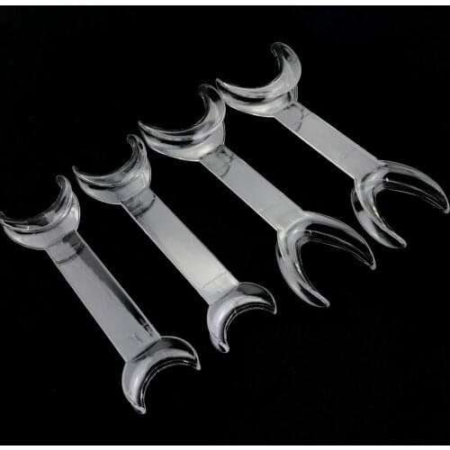 Dental Transparent Double-headed T-Shape Intraoral Cheek Lip Retractor Opener Teeth Whitening