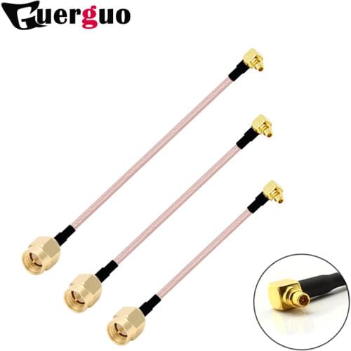 RF RP SMA Female Switch MMCX Male Right Angle Pigtail Cable RG316 15CM 6" Wholesale Fast Ship