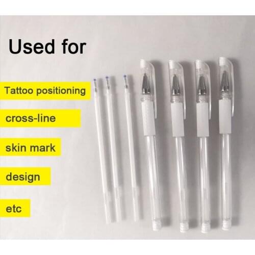 1pcs Best quality professional permanent makeup eyebrow maker pen Tattoo Pen Marker Stencil Surgical Skin Maker pen for makeup