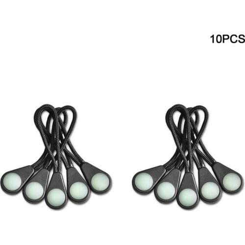 10/20pcs Ultra-Bright Glow In The Dark Night Zipper Pull Ideal Kit Markers For Coats Jackets Rucksacks And Tent Zippers