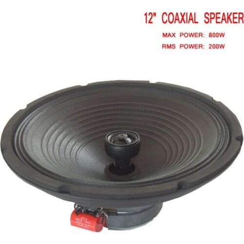 12inch Full Range Coaxial 80W HiFi Audio Accessories 8 ohm Swivel 360 degree Silk Tweeter KTV Trunk Speaker Woofer Horn Home