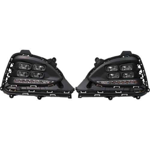 2Pcs for Hyundai I20 Daytime Running Light Modified Special LED Daytime Running Light Yellow Double Color