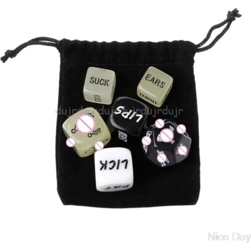6 Pcs/set Fun Acrylic Dice Love Dice Sex Dice Erotic Dice Love Game Toy Couple Gift N21 dropship