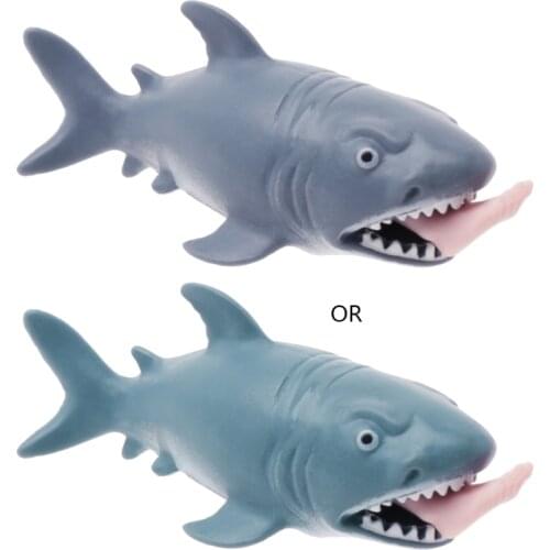 Shark Squeeze Vent Toy Fun Stress Reliever Press To Spit Leg Kids Novelty Gift G2AE