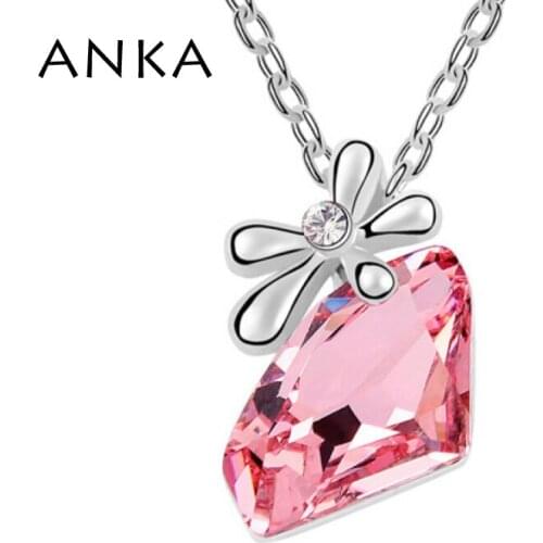 3 colors Free shipping New Arrival Natural Stone Crystal From Austria Pendant Necklace Women Necklace #91851