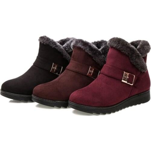 2019 Fashion Snow Boots Women Boots Warm Fur Women Ankle Boots Female Winter Boots Winter Shoes Women Shoes Bota Women Booties
