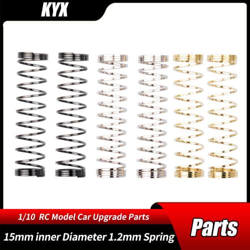 RC Car Parts Upgrade Refit Accessories Metal Harden 15mm inner Diameter 1.2mm Spring For Crawler