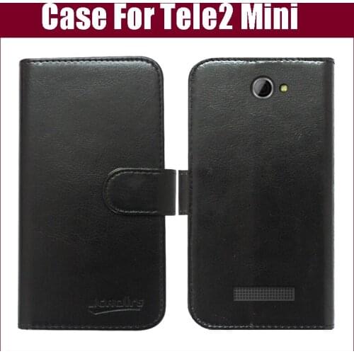 Hot Sale! Tele2 Mini Case New Arrival 6 Colors High Quality Flip Leather Protective Cover For Tele2 Mini Case Phone Bag