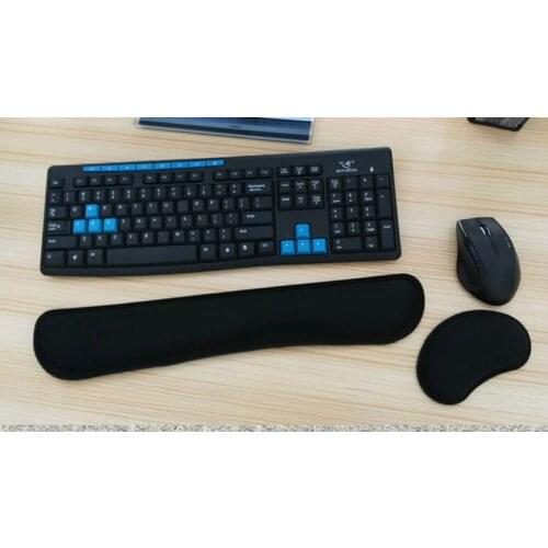 Memory Sponge slow rebound Keyboard Wrist Support Rest Platform Pad and Mouse Pad for Computer Laptop Notebook Keyboard