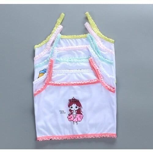 Cotton Single Layer Vest Adolescent Tops Young Training Kids Bra Student Teen Girls Underwear Children Bras for 8-18 Years Old