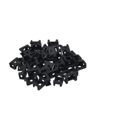 IMC Hot New Black 4.5mm Width Cable Tie Base Saddle Type Mount Wire Holder 100Pcs