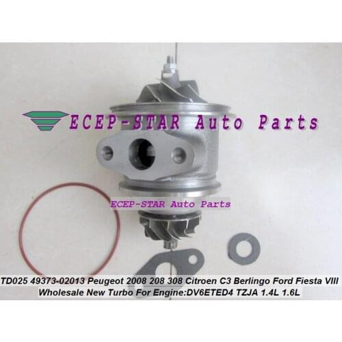 TD025 49373-02013 49373-02003 0375Q9 0375R0 Turbo Cartridge CHRA For Ford Fiesta VIII DV6ETED4 1.6L HDi 75 90 92H FAP TZJA 08