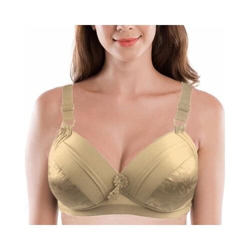 Classic khaki bra black red pink purple lavender bralette wire free seamless adjusted-straps cotton lingerie bras top bh vs C05