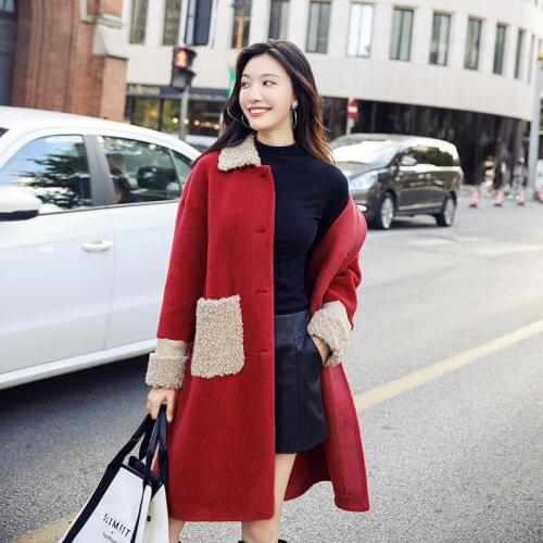 Fur Real Coat Autumn Winter Jacket Women Sheep Shearling Fur Jackets for Women Clothes 2020 Long Coat Manteau Femme MY s