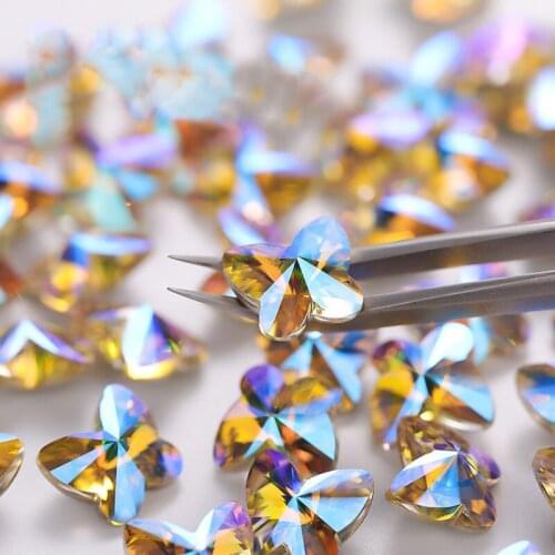Fancy Stone Butterfly Crystals Paradise Shine Strass point Back crystal Stones Rhinestones Stone for diy Craft Nail decoration