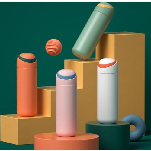 New High End Portable Thermos Bottle Mug Couple Girls Thermal Mug Mugcoffee Cup Travel Thermo Mug Office Vacuum Cup