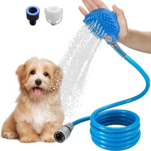 Pet Shower Sprayer Comfortable Massager Shower Pet Bathing Tool Puppy Bath Brush Artifact Dog Supplie Dog Wash Cleaning Supplies