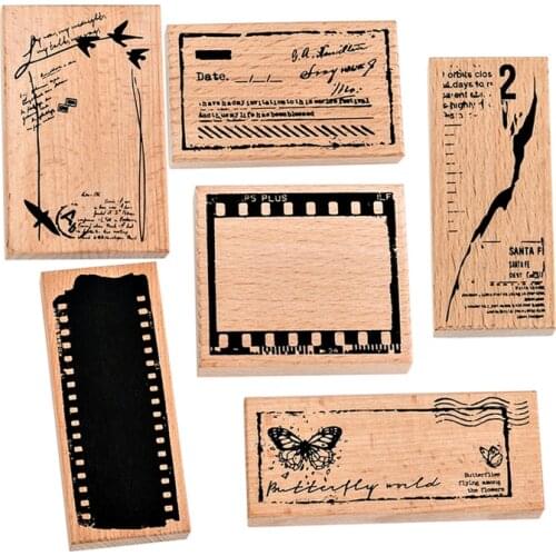 Film Fragments decoration stamp Background Wooden rubber stamps for scrapbooking stationery DIY craft standard stamp